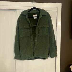 Green Sherpa Jacket